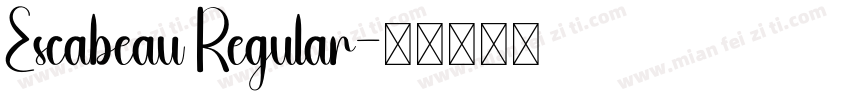 Escabeau Regular字体转换